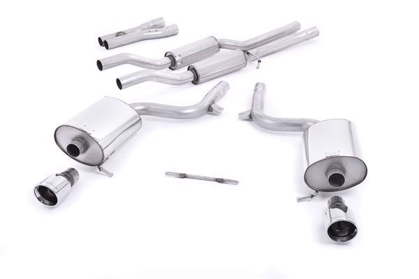 Milltek cat-back udstødning til Audi S4 4.2 V8 quattro B6 Sedan, Avant, & Cabriolet, resoneret – billede 2