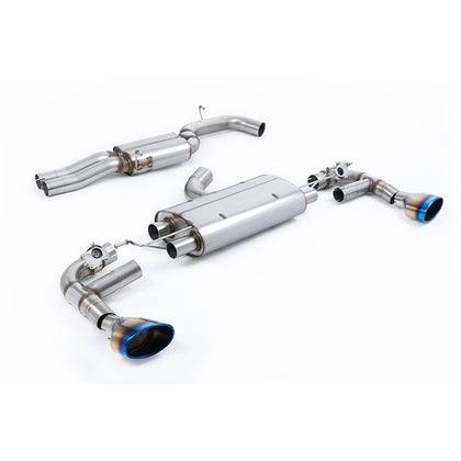 Milltek cat-back udstødning til Audi TT Mk3 TTRS 2.5TFSI Quattro, resoneret