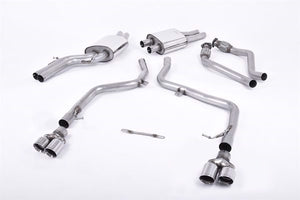 Milltek cat-back udstødning til Audi S4 3.0 Supercharged V6 B8, race – billede 2