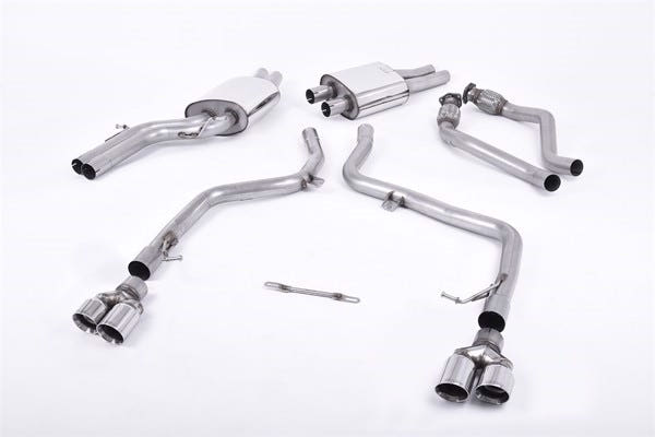 Milltek cat-back udstødning til Audi S4 3.0 Supercharged V6 B8, race – billede 2
