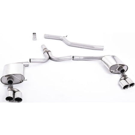 Milltek Cat-back Audi A4 2.0 TDi B8 140PS / 177PS 2WD / Qauttro Saloon and Avant (S line models only)