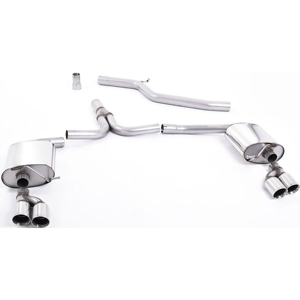 Milltek Cat-back Audi A4 2.0 TDi B8 140PS / 177PS 2WD / Qauttro Saloon and Avant (S line models only)