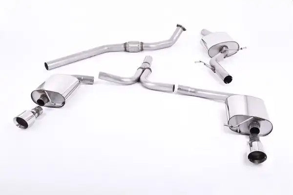 Milltek Cat-back Audi A4 2.0 TFSI S line B8 (2WD and quattro Tiptronic-only) Saloon & Avant