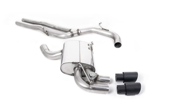 Milltek cat-back udstødning til Audi RS3 Sportback S tronic (8P), sorte tips – billede 2