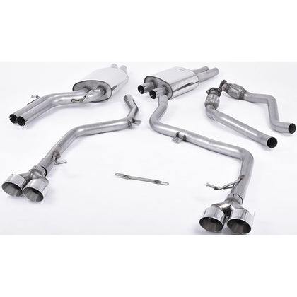 Milltek cat-back udstødning til Audi S4 3.0 Supercharged V6 B8.5, race, polerede tips – billede 3