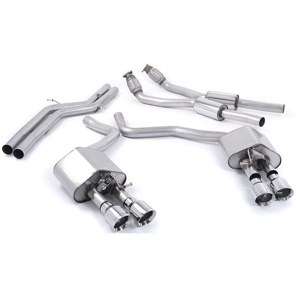 Milltek cat-back udstødning til Audi S7 Sportback 4.0 TFSI quattro S tronic, ikke-resoneret, polerede tips – billede 6
