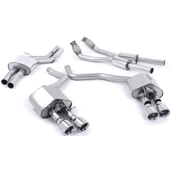 Milltek cat-back udstødning til Audi S7 Sportback 4.0 TFSI quattro S tronic, resoneret, polerede tips – billede 6