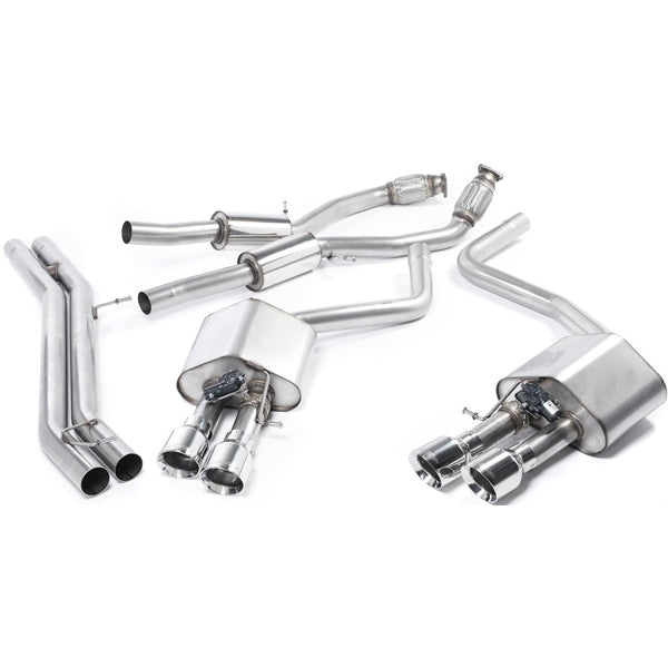 Milltek cat-back udstødning til Audi S8 D4 4.0 TFSI quattro Tiptronic, resoneret, polerede tips – billede 6