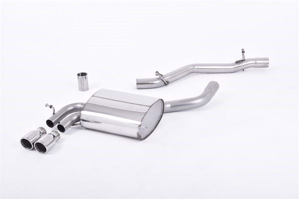 Milltek cat-back udstødning til Audi A3 3.2 V6 quattro 3 dørs & 5 dørs Sportback, ikke-resoneret – billede 2