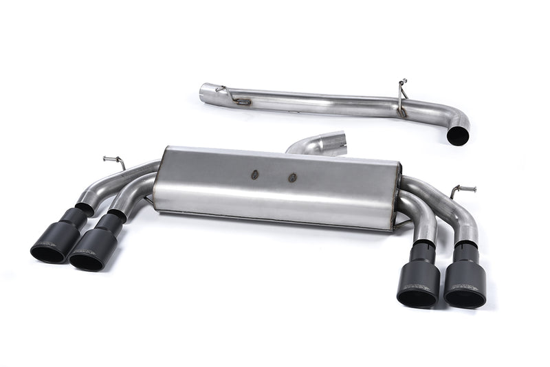 Milltek cat-back udstødning til Audi S3 2.0 TFSI quattro Sportback 8V/8V.2, race, sorte tips – billede 4