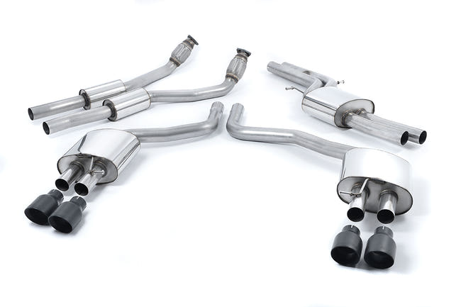 Milltek cat-back udstødning til Audi S7 Sportback 4.0 TFSI quattro S tronic, sorte tips – billede 2