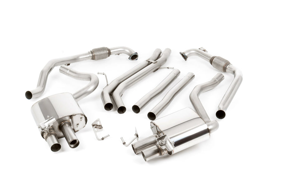 Milltek cat-back udstødning til Audi S5 3.0 V6 Turbo Coupe/Cabrio B9, polerede tips