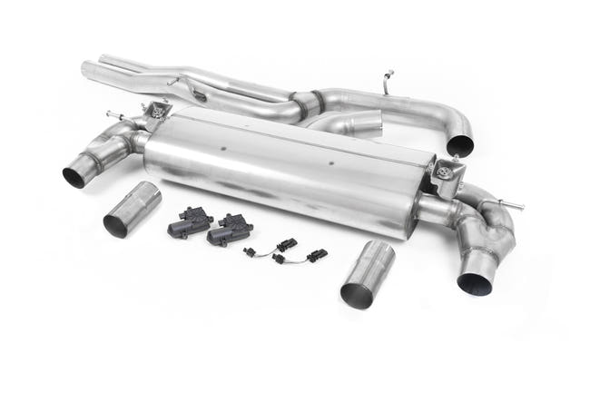 Milltek cat-back udstødning til Audi RS3 Sedan 400PS (8V MQB), polerede tips