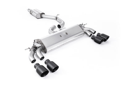 Milltek cat-back udstødning til Audi S3 2.0 TFSI quattro 3 dørs 8V.2, resoneret, sorte tips – billede 5
