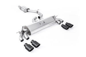 Milltek cat-back udstødning til Audi S3 2.0 TFSI quattro 3 dørs 8V.2, resoneret, sorte tips – billede 7