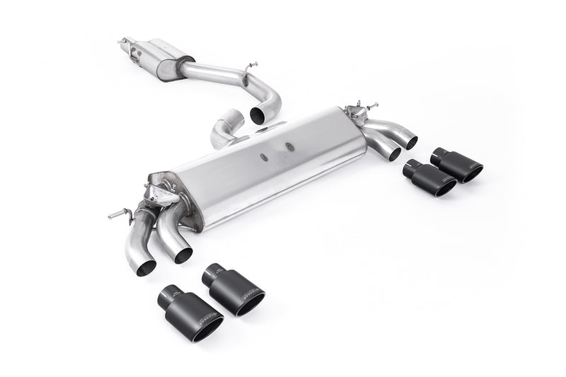Milltek cat-back udstødning til Audi S3 2.0 TFSI quattro 3 dørs 8V.2, resoneret, sorte tips – billede 7