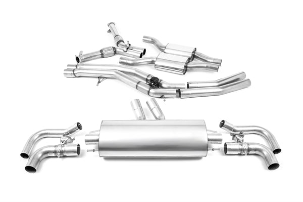 Milltek cat-back udstødning til Audi RSQ8 4.0 V8 bi-turbo, resoneret