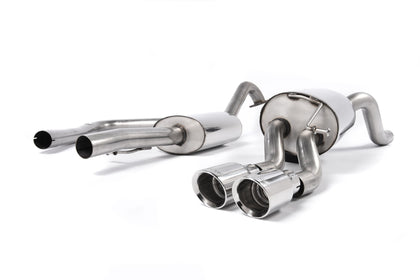 Milltek cat-back udstødning til Ford Fiesta Mk7/Mk7.5 1.0T EcoBoost (100/125/140PS), resoneret, polerede tips