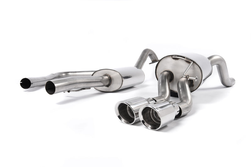 Milltek cat-back udstødning til Ford Fiesta Mk7/Mk7.5 1.0T EcoBoost (100/125/140PS), resoneret, polerede tips