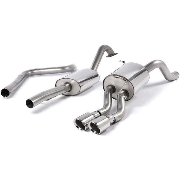 Milltek cat-back udstødning til Ford Fiesta Mk7/Mk7.5 1.0T EcoBoost (100/125/140PS), resoneret, polerede tips – billede 7