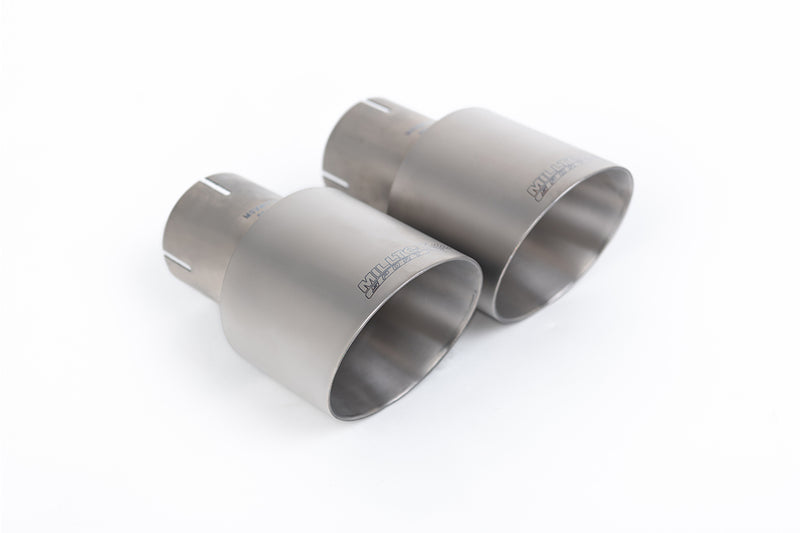 Milltek cat-back udstødning til Ford Focus Mk3 ST 2.0-liter EcoBoost 5 dørs Hatchback, resoneret, tips i børstet titanium – billede 9
