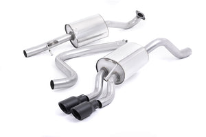 Milltek cat-back udstødning til Ford Fiesta Mk7/Mk7.5 1.0T EcoBoost (100/125/140PS), resoneret, sorte tips – billede 2
