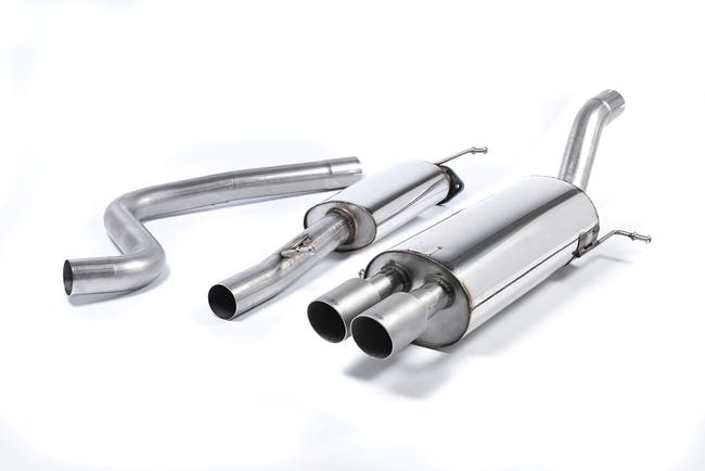 Milltek cat-back udstødning til Ford Fiesta Mk7/Mk7.5 ST 1.6 liter EcoBoost 182PS & ST200, race, tips i børstet titanium – billede 2