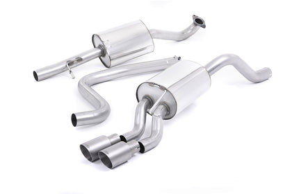 Milltek cat-back udstødning til Ford Fiesta Mk7/Mk7.5 1.0T EcoBoost (100/125/140PS), resoneret, tips i børstet titanium – billede 3