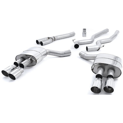 Milltek cat-back udstødning til Ford Mustang 2.3 EcoBoost (Fastback), ikke-resoneret, polerede tips – billede 4