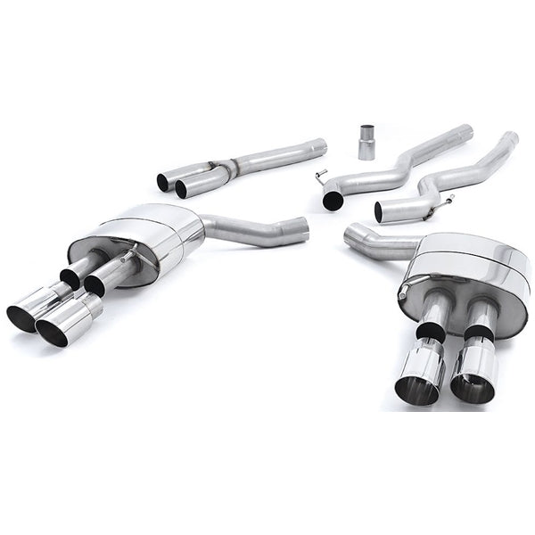 Milltek cat-back udstødning til Ford Mustang 2.3 EcoBoost (Fastback), ikke-resoneret, polerede tips – billede 4