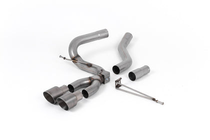Milltek cat-back udstødning til Ford Focus Mk3 ST 2.0-liter TDCi 5 dørs Hatchback (Diesel), tips i børstet titanium – billede 2