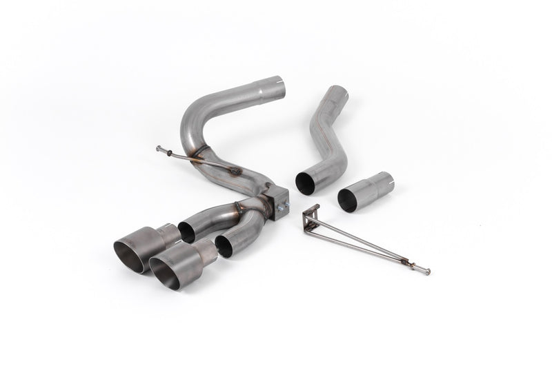 Milltek cat-back udstødning til Ford Focus Mk3 ST 2.0-liter TDCi 5 dørs Hatchback (Diesel), tips i børstet titanium – billede 2