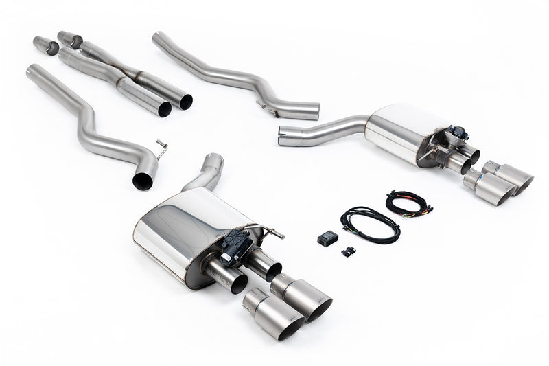 Milltek cat-back udstødning til Ford Mustang 5.0 V8 GT (Fastback), tips i børstet titanium – billede 5