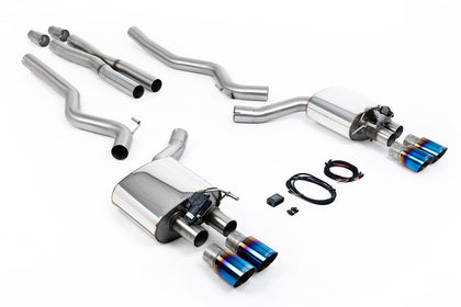 Milltek cat-back udstødning til Ford Mustang 5.0 V8 GT (Fastback), tips i brændt titanium – billede 7