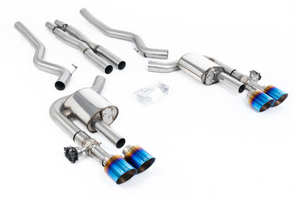 Milltek cat-back udstødning til Ford Mustang 5.0 V8 Mach 1 (Fastback), tips i brændt titanium – billede 4