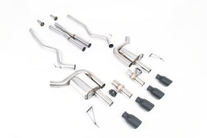 Milltek cat-back udstødning til Ford Mustang 5.0 V8 GT (S650 Fastback), sorte tips – billede 2