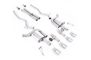 Milltek cat-back udstødning til Ford Mustang 5.0 V8 GT (S650 Fastback), tips i børstet titanium – billede 4