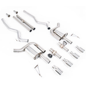 Milltek cat-back udstødning til Ford Mustang 5.0 V8 GT (S650 Fastback), polerede tips – billede 7