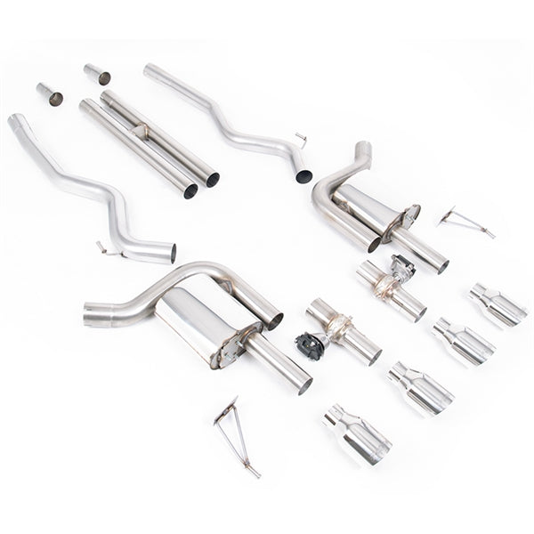 Milltek cat-back udstødning til Ford Mustang 5.0 V8 GT (S650 Fastback), polerede tips – billede 7