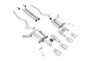 Milltek cat-back udstødning til Ford Mustang 5.0 V8 GT (S650 Fastback), tips i børstet titanium – billede 4