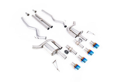 Milltek cat-back udstødning til Ford Mustang 5.0 V8 GT (S650 Fastback), tips i brændt titanium – billede 3