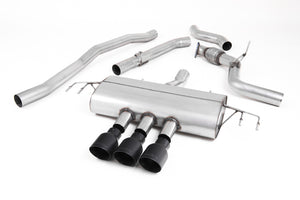 Milltek cat-back udstødning til Honda Civic Type R FK8 2.0 i-VTEC, race, sorte tips – billede 2