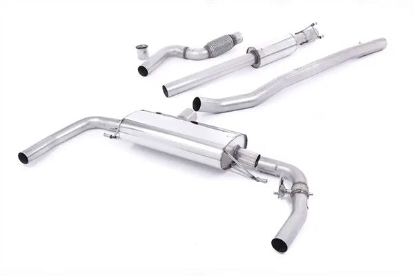 Milltek cat-back udstødning til Mercedes CLA-klasse CLA45 AMG 2.0 Turbo, resoneret