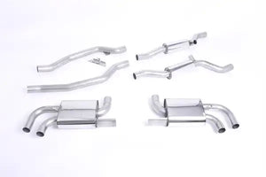 Milltek cat-back udstødning til Porsche Cayenne 958 Turbo 4.8 V8, resoneret – billede 2