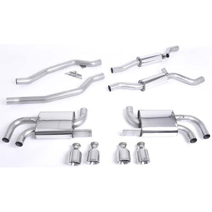Milltek cat-back udstødning til Porsche Cayenne 958 Turbo 4.8 V8, resoneret – billede 2