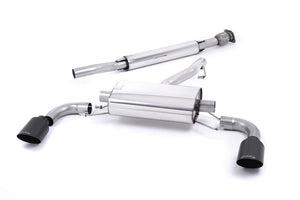Milltek cat-back udstødning til Subaru BRZ 2.0-liter, resoneret, sorte tips – billede 6