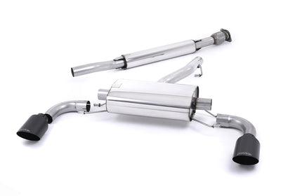 Milltek cat-back udstødning til Subaru BRZ 2.0-liter, resoneret, sorte tips – billede 6