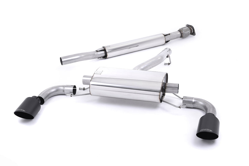 Milltek cat-back udstødning til Subaru BRZ 2.0-liter, resoneret, sorte tips – billede 6