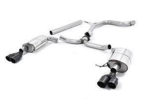 Milltek cat-back udstødning til Seat Leon ST Cupra 280 & 290 2.0 TSI, ikke-resoneret, sorte tips – billede 2