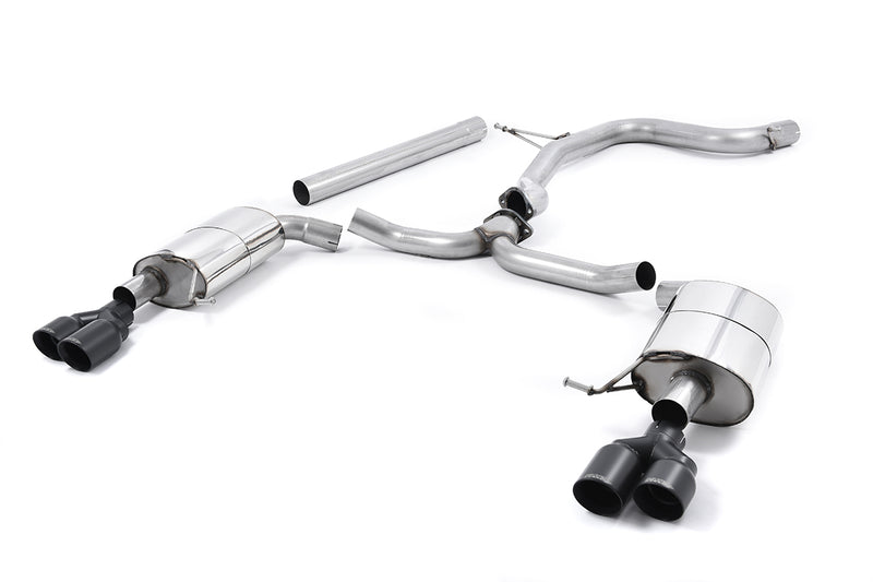 Milltek cat-back udstødning til Seat Leon ST Cupra 280 & 290 2.0 TSI, ikke-resoneret, sorte tips – billede 2